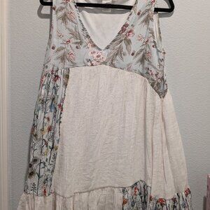 Paisley Vine Sleeveless Dress - Medium